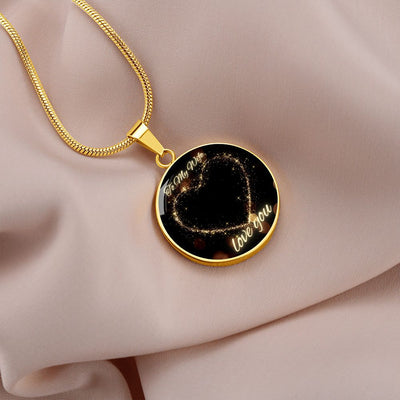 Gift To Wife - Circle Necklace - Silver & Gold Variants