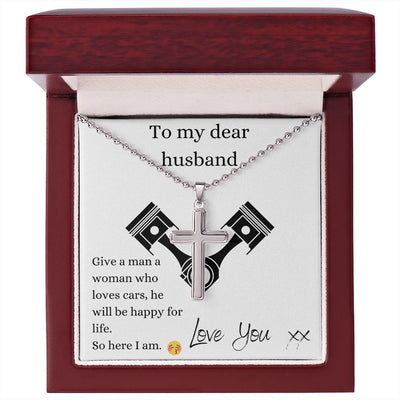 Gift To Husband - Stainless Cross Necklace