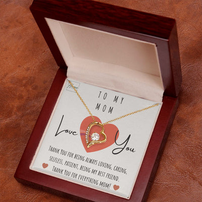 Gift To Mom - Forever Love Necklace - White & Yellow Gold Variants