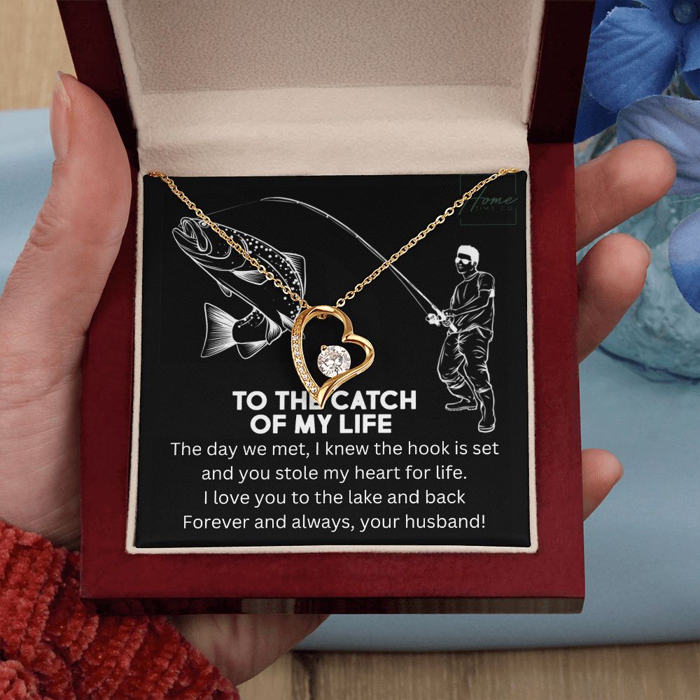 Gift For Wife - Forever Love Necklace - White Gold & Yellow Gold Variants