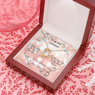 Gift To Step Daughter - Gift From Step Mom - Forever Love Necklace