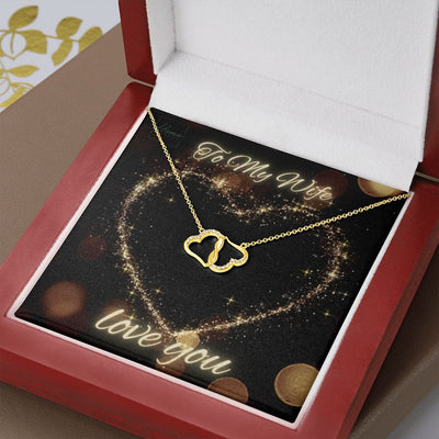 Gift To Wife - Everlasting Love Necklace - Solid 10k Gold