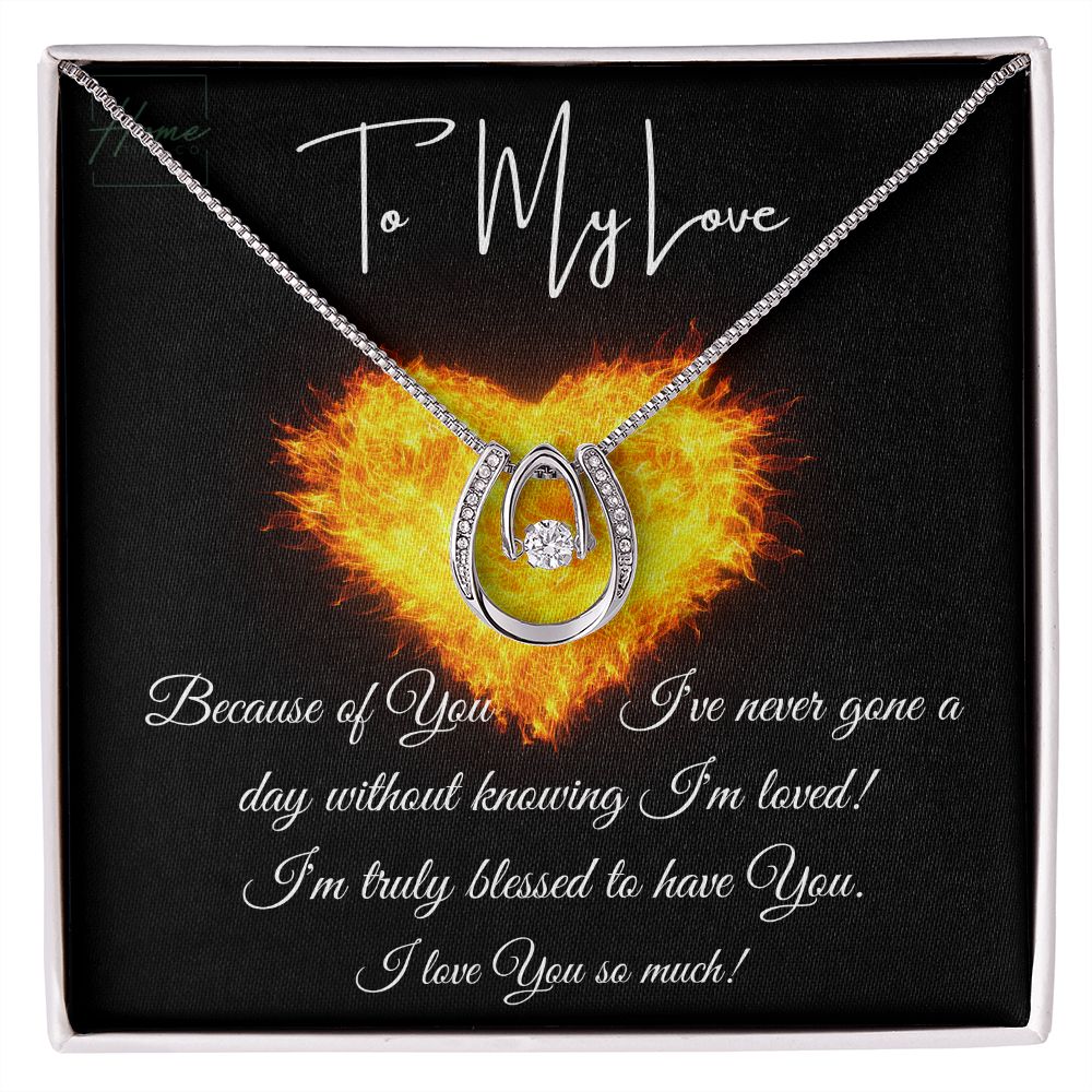 Necklace To My Love - Lucky In Love - Valentines Day Gift