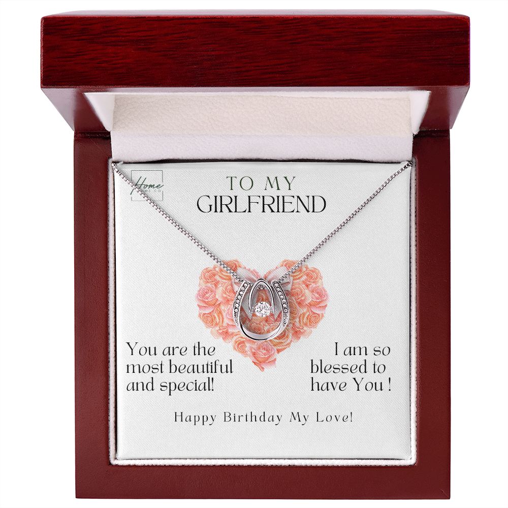 Gift To Girlfriend - Lucky In Love Necklace - Luxury Gift Box Choice