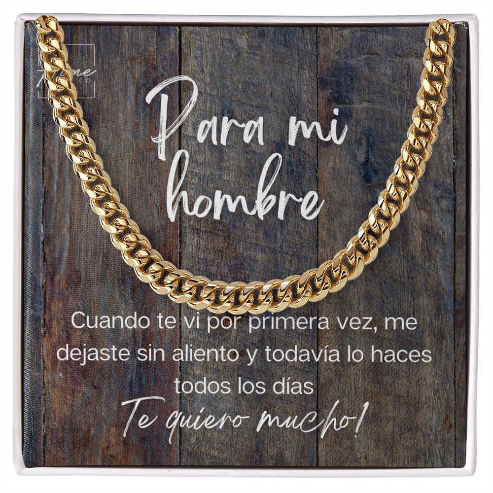Regalo Para Hombre - Cuban Link Chain - Stainless Steel & Yellow Gold Variants