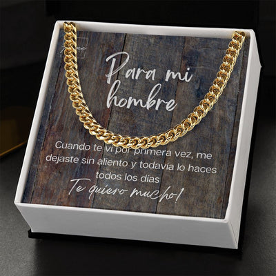 Regalo Para Hombre - Cuban Link Chain - Stainless Steel & Yellow Gold Variants