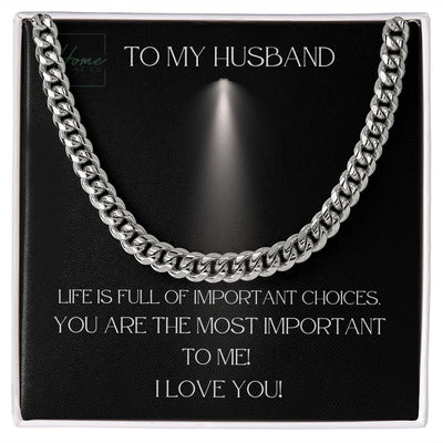 Gift To Husband - Cuban Link Chain
