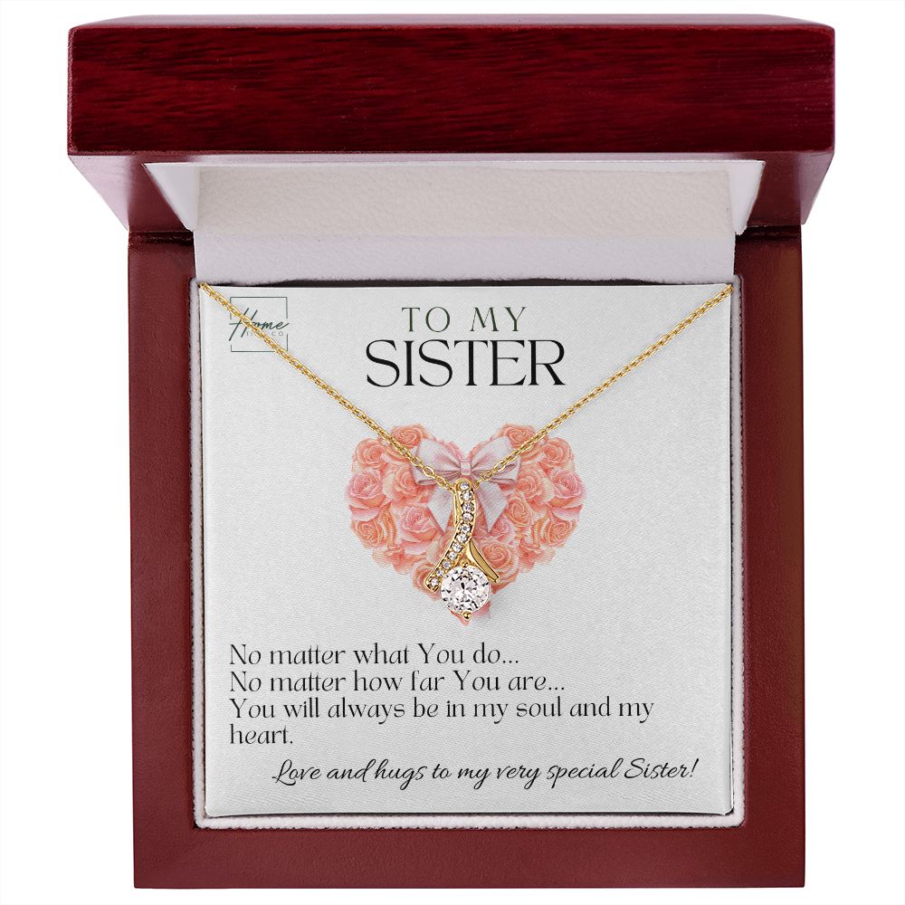 Gift To Sister - Alluring Beauty Necklace (White & Yellow Gold Variants)