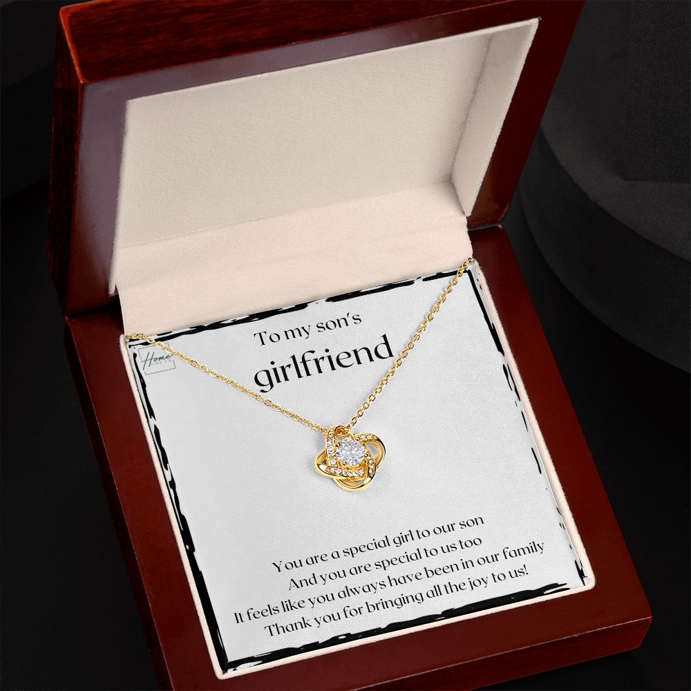 Gift To Son's Girlfrend - Love knot necklace