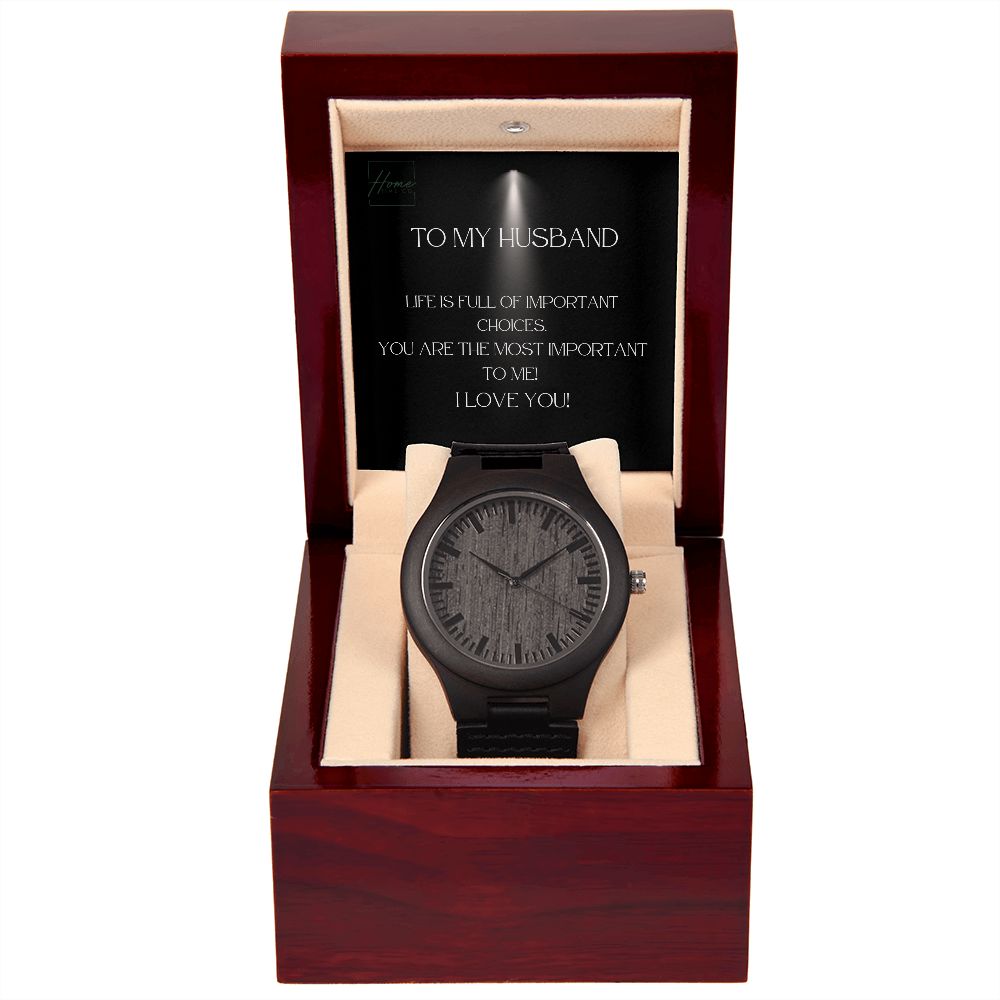 Gift To Husband - Wooden Watch