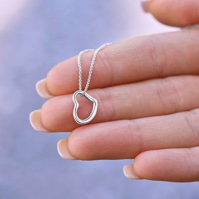 To Mom - Delicate Heart Necklace