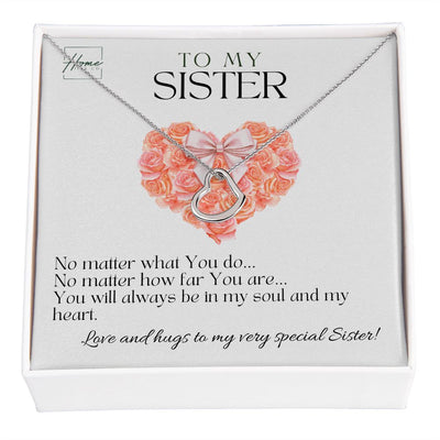 Gift To Sister - Delicate Heart Necklace