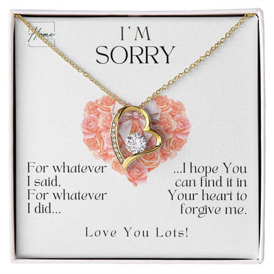 I'm Sorry Gift - Sorry Gift For Her - Forever Love Necklace