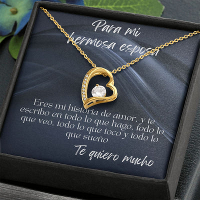 Regalo Para Mujer - Forever Love Necklace - White & Yellow Gold Variants