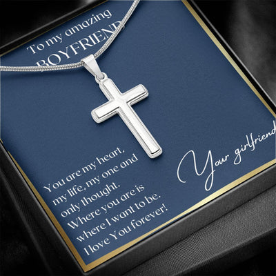 Gift To Boyfriend - Stainless Cross Necklace