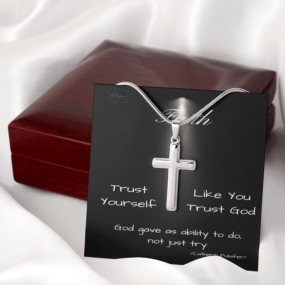 Faith Gift - Cross Gift - Faith Necklace - Stainless Cross Necklace