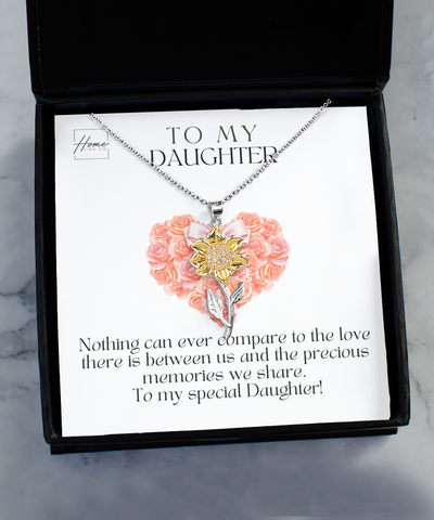 Gift To Daughter - Sunflower Necklace - Luxury Gift Box Choice