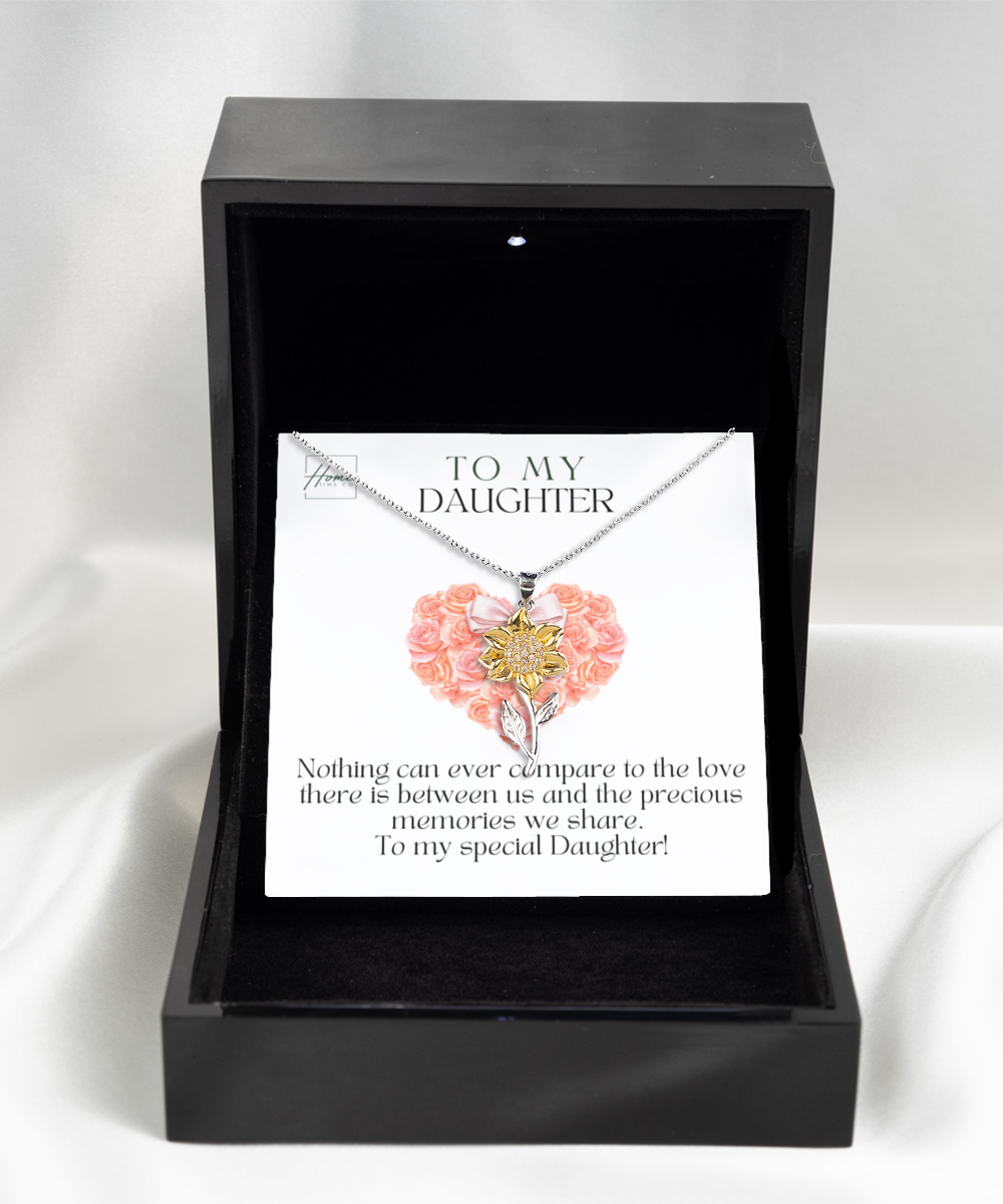Gift To Daughter - Sunflower Necklace - Luxury Gift Box Choice