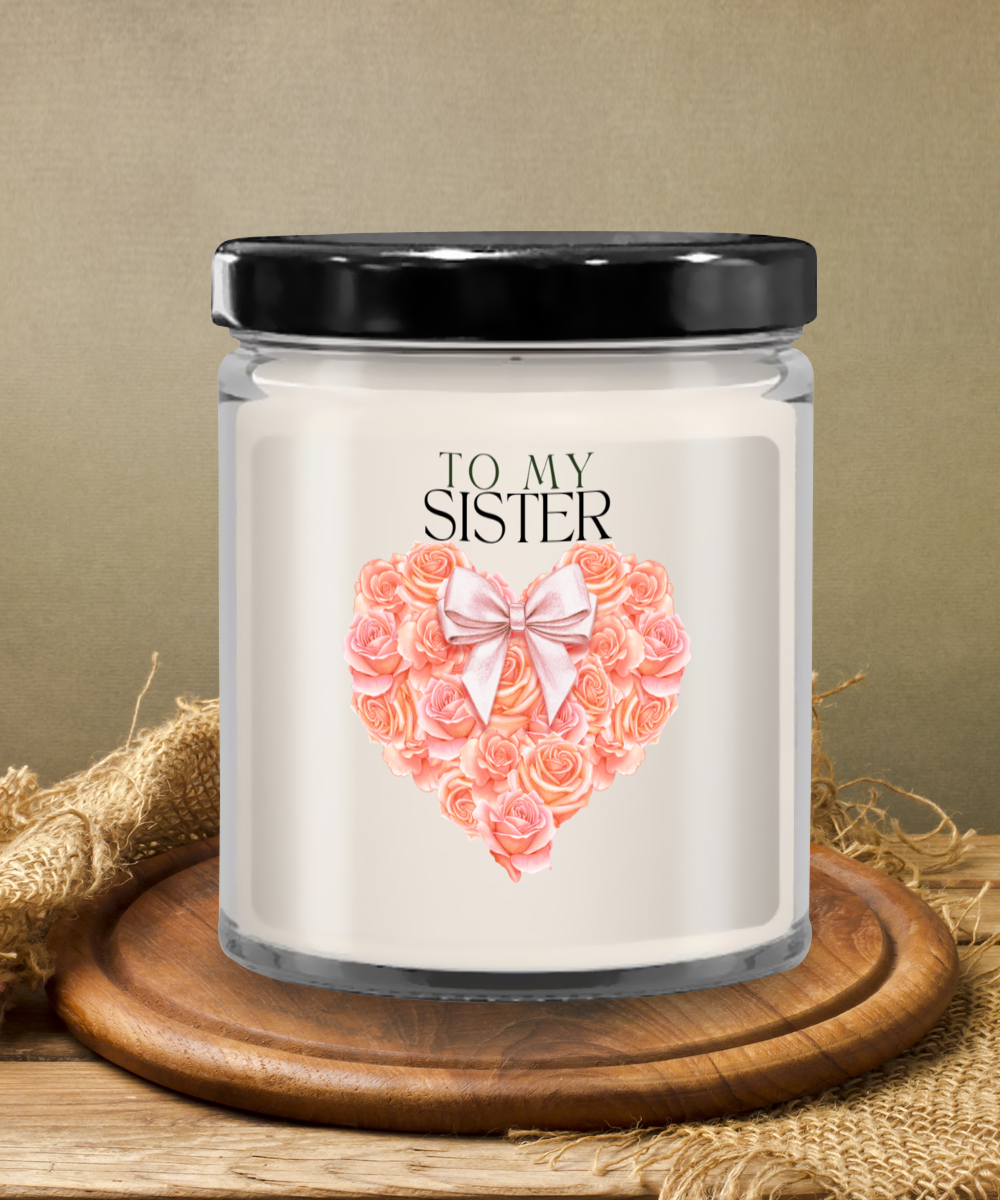 Gift To Sister - Design Candle